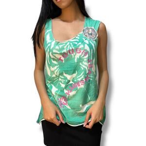 Tough Jeansmith Abstract Dye Tank Top